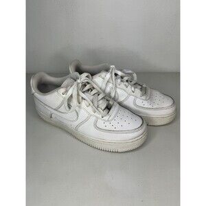 Nike Air Force 1 314192-117 White Casual Shoes Sneakers Boys Size 6Y